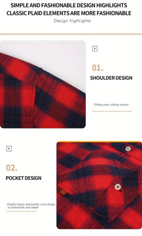 Plaid shirt M5 Brushed Plaid Shirt