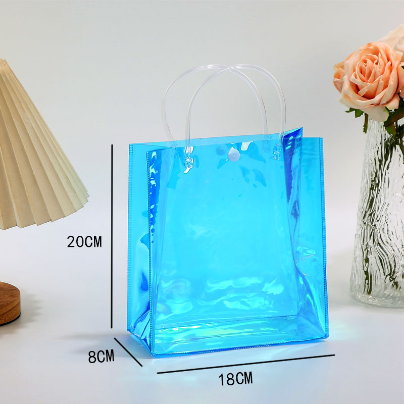 Clear Tote Bag Laser-finish tote bag with tubular trim