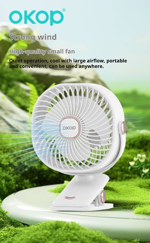 Fan KP-F06 Portable clip-on fan.