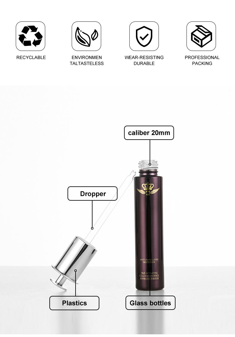 frasco cuentagotas 30ml Press-Type Dropper Bottle – Premium & Customizable Colors