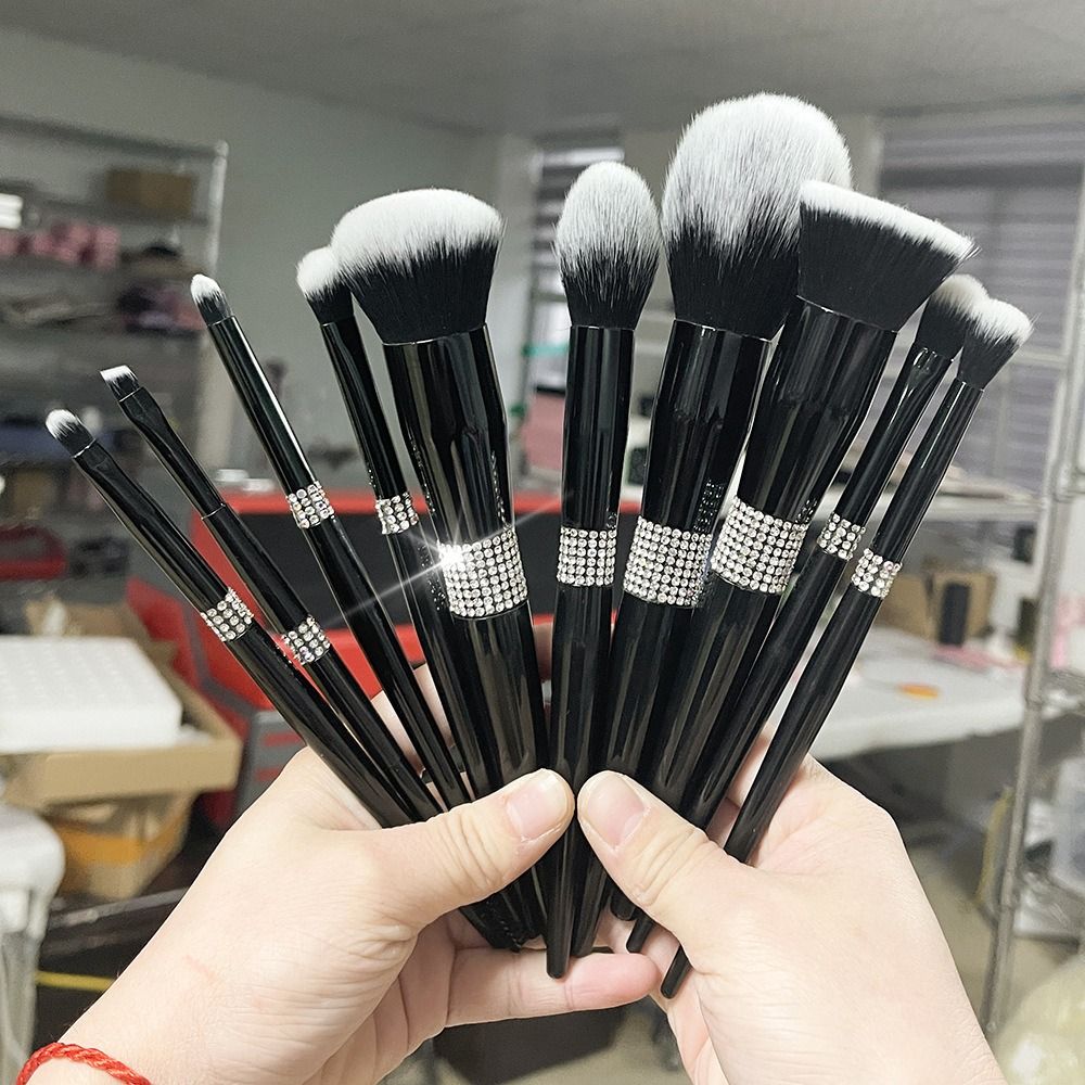 Daily brush set 10PCS Professional Makeup Brushes Set with Classic Holder Ultra-Soft