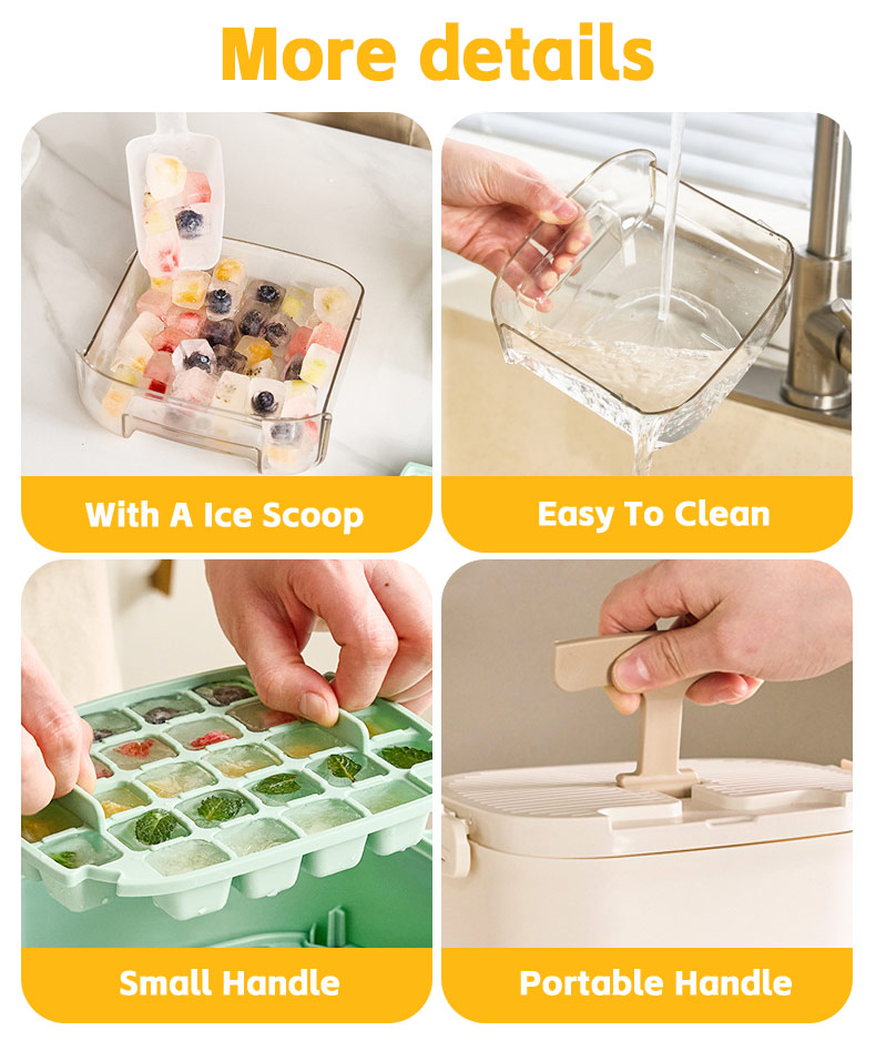 Press-Type Ice Cube Mold Box  Press-Type Ice Cube Mold Box