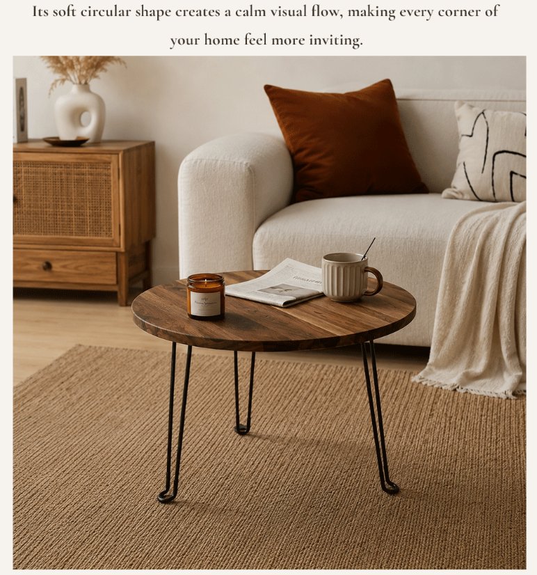 Coffee Table Round Coffee Table | Custom Sizes Available
