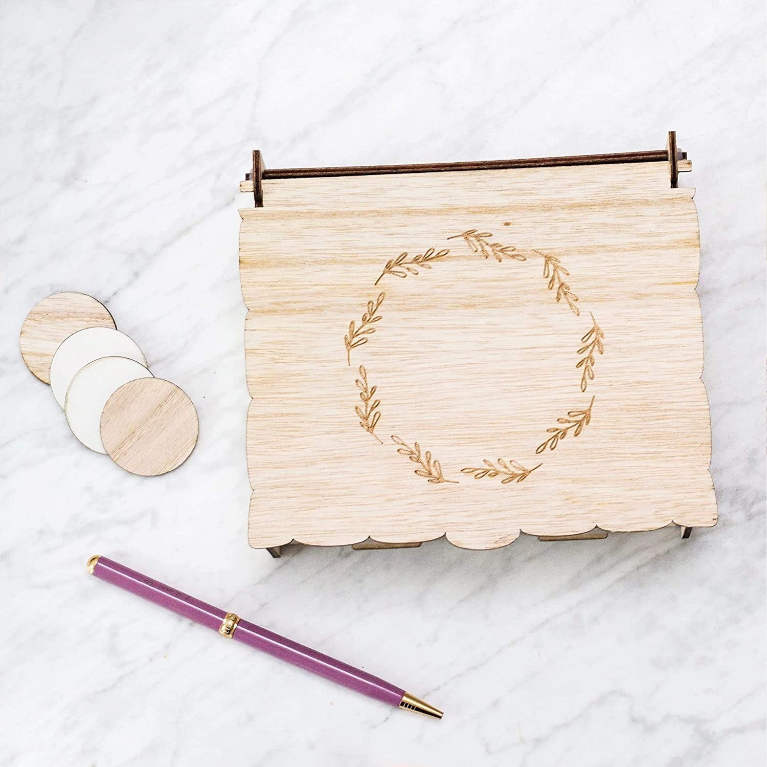 Wedding Sign-in Creative Wooden Sign-in Book Forest Style Personalized Sign-in Book Wedding