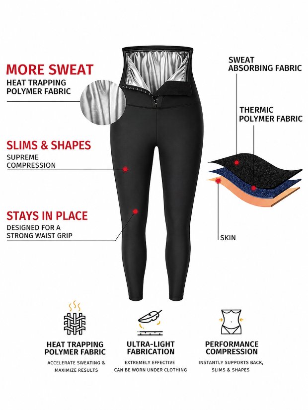 vest-top-tshirt-jacket-bra-tank Sauna Pants for Men High Waist Sauna Sweat Leggings Compression Workout Legging Sauna Suit 