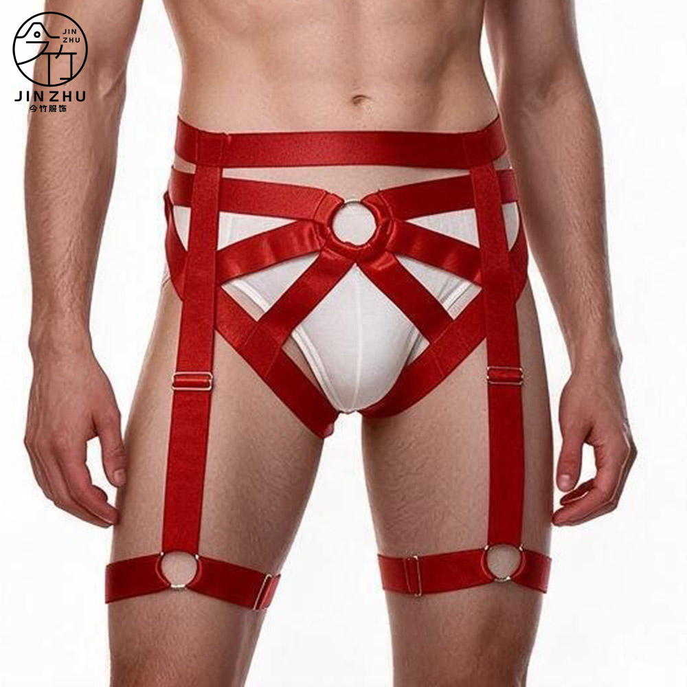 男士下衣 Men's Sexy Performance Harness Strap Elastic 2-Piece Briefs