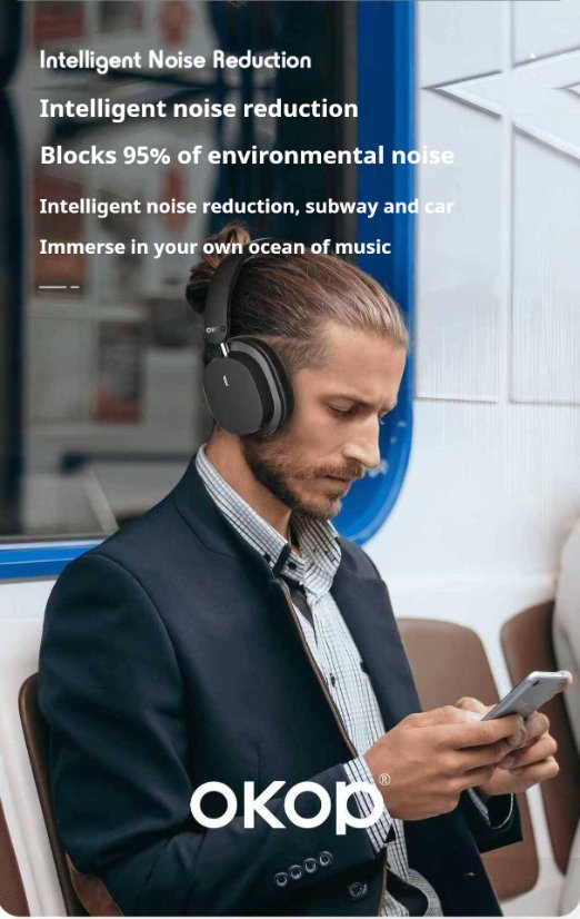 Over-Ear Headphones KP-H105 Wireless Bluetooth Headphones