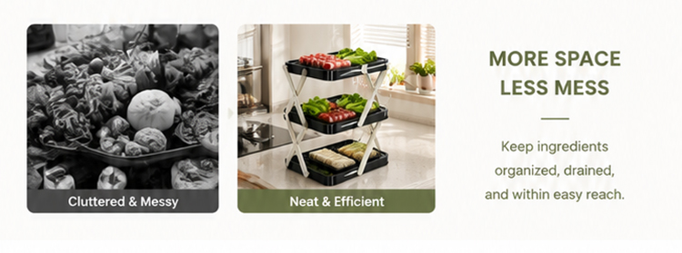 Food Prep Rack Folding Food Prep Rack