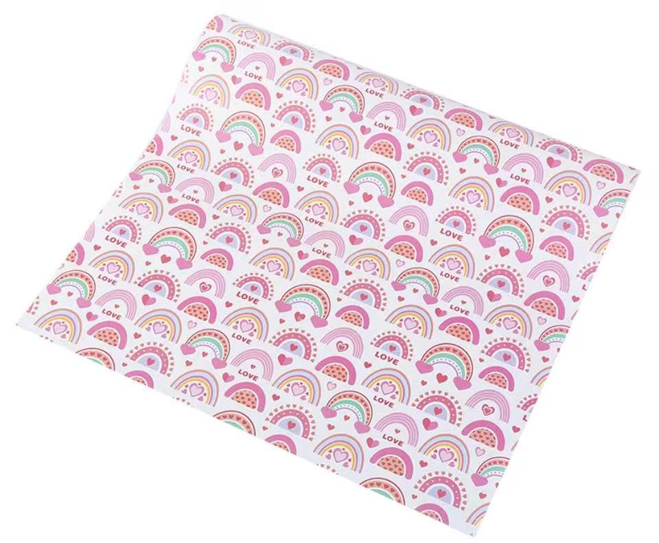 Heart-patterned gift wrapping paper Heart Pattern Gift Wrapping Paper