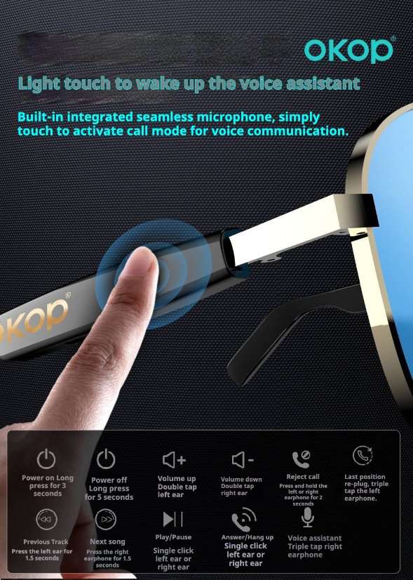 Smart glasses KP-Y101 Smart bluetooth grasses