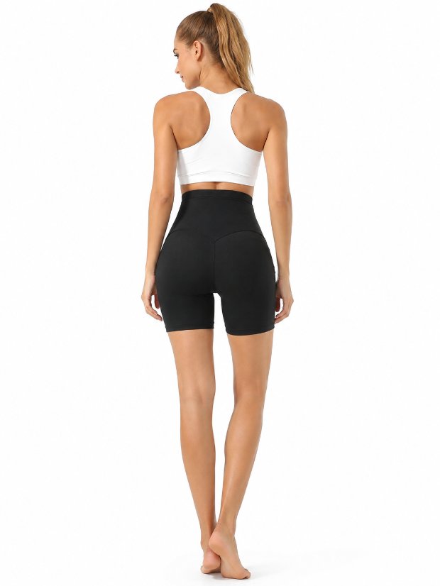 legging-shorts-capri-pant Women Sauna Shorts 3inch High Waisted Shapewear Shorts Weight Loss Compression Sweatsuit Exercise Fitness Gym Yoga With Hooks