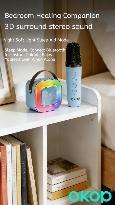 Karaoke Speaker System KP-K07 Wireless Bluetooth Microphone Speaker
