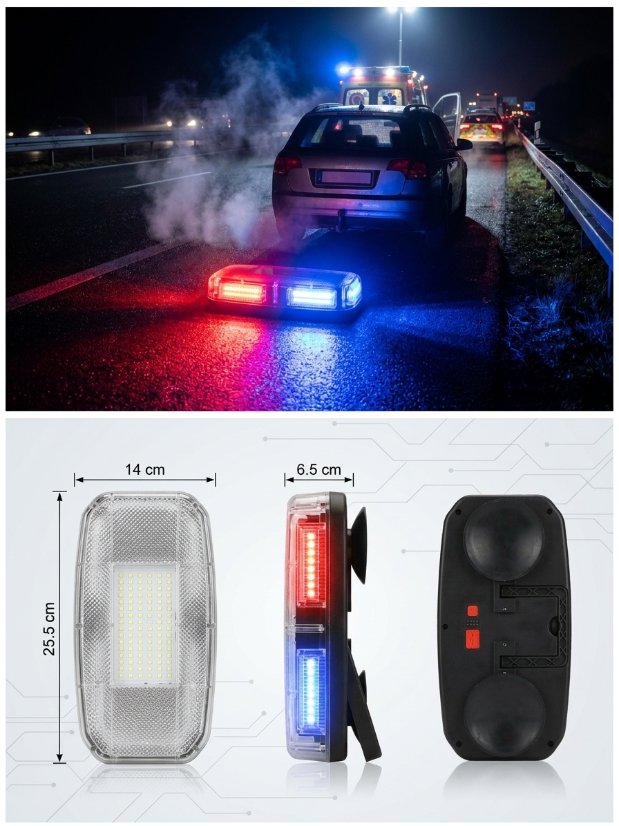HB-361 LED Road Warning Light Multi-Function Work Light