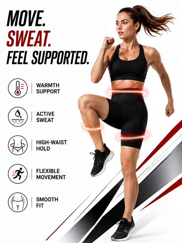 legging-shorts-capri-pant Women Sauna Sweat Shorts Heat‑Trapping Compression Workout Shorts High Waist Tummy Control Fitness Sauna Pants