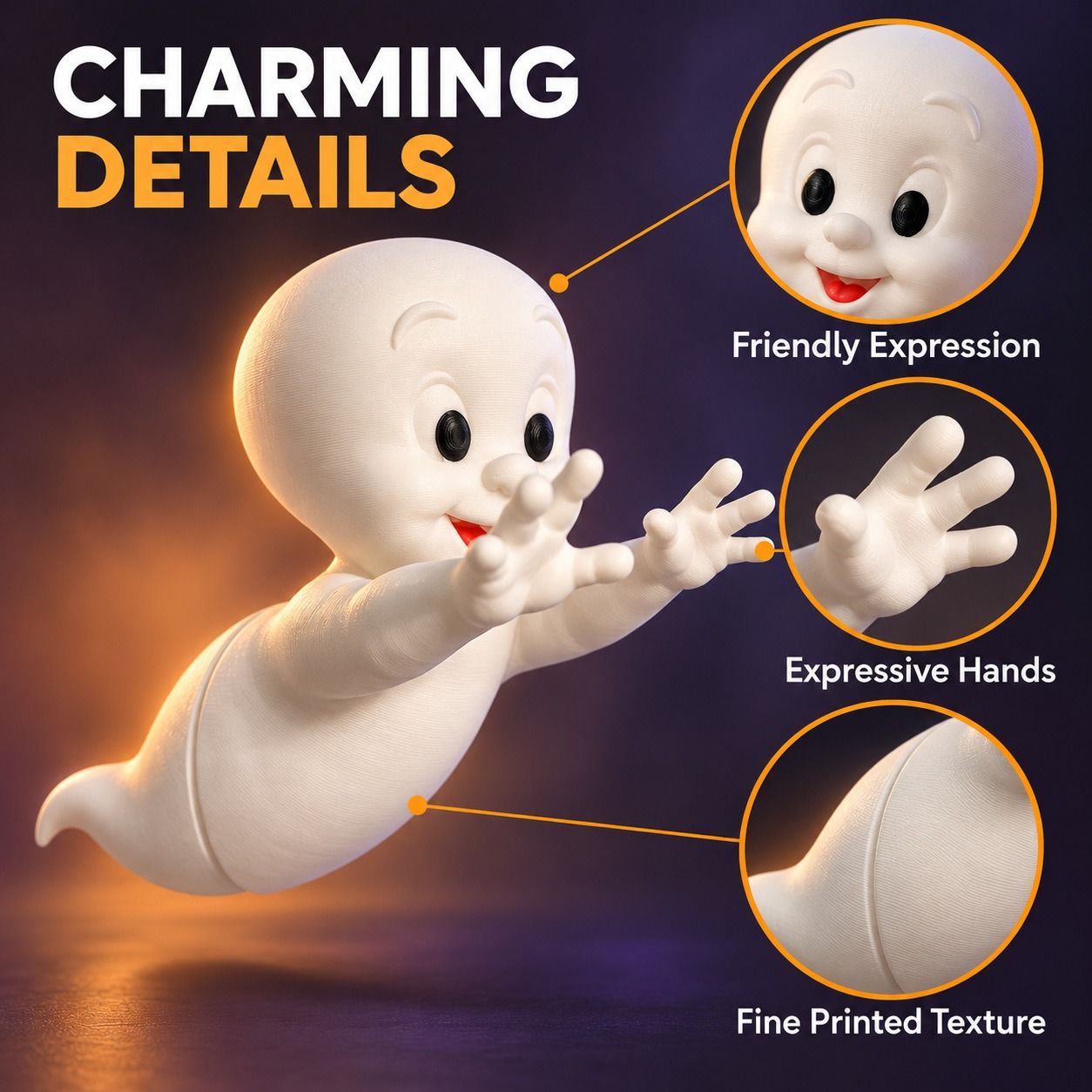 Plastic Craft Ornaments Halloween window decal; ghost passing through the window
