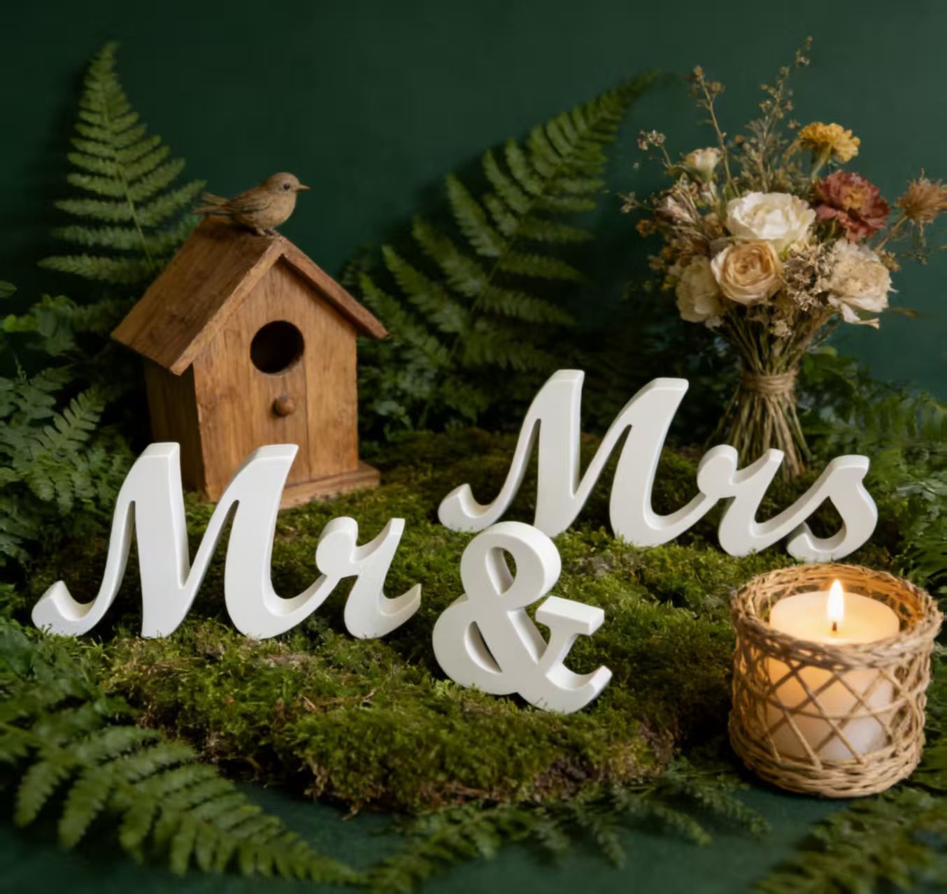 Wedding Supplies Mr & Mrs Uppercase English Letters Wedding Props