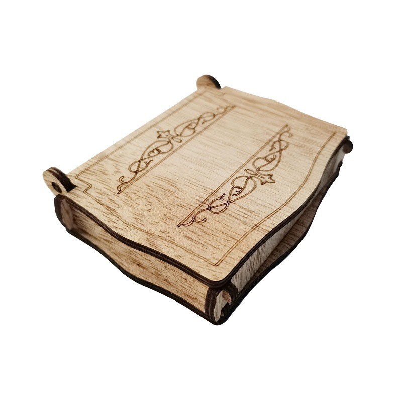 Wedding Supplies Wooden Jewelry Box Hollow Accessory Storage Ring Box