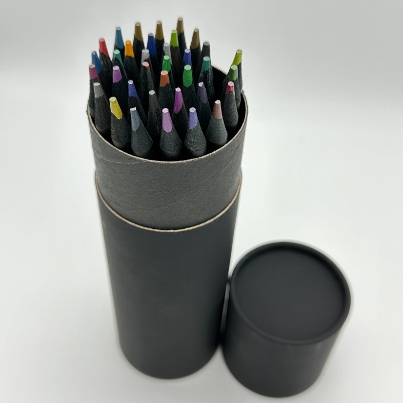Colored pencils Premium Black Wood Colored Pencil Set