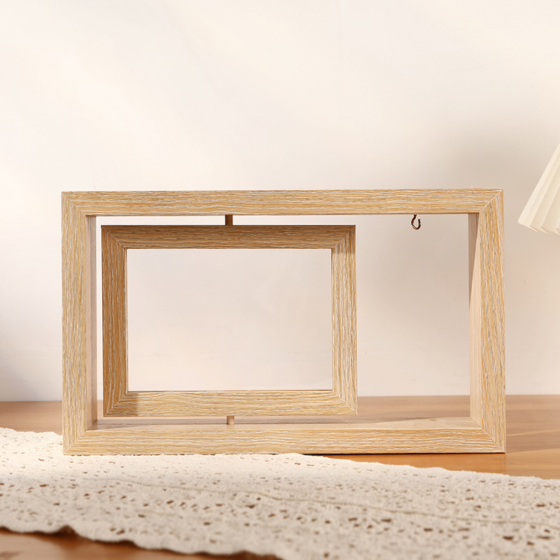 MDF Picture Frames Personalized double-sided rotating photo frame