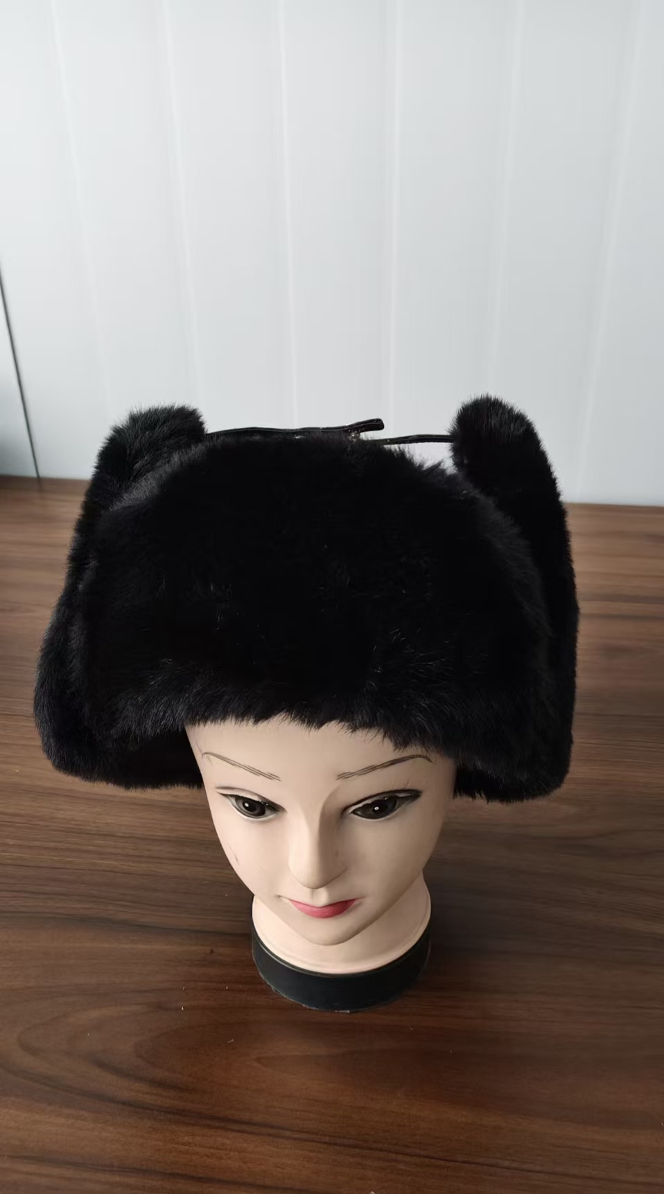 Winter Hats PU Leather Earflap Winter Hat