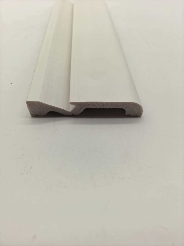 skirting PS Single Groove 3D Concave-Convex Wall Panel, White Decorative Slat