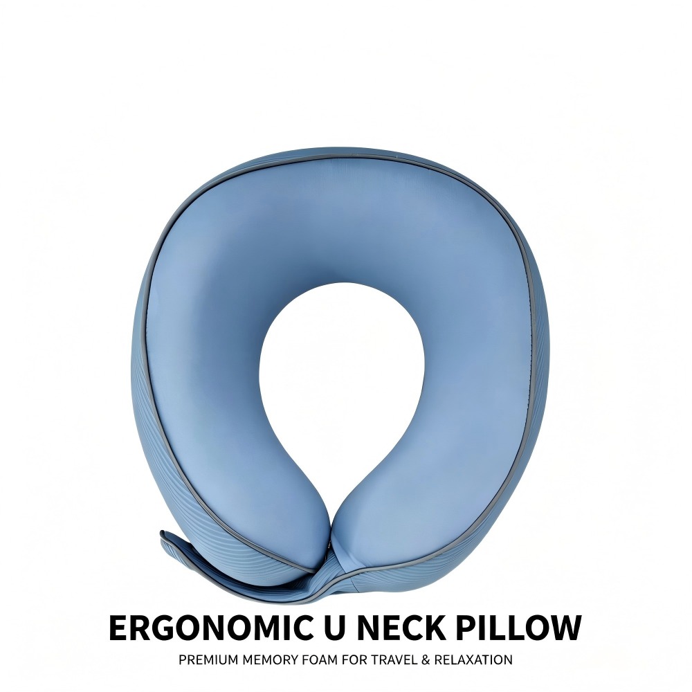 U-shaped pillow Collapsible Business-Style Memory Foam U-Shaped Pillow