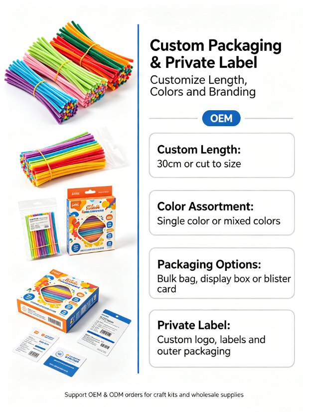 DIY Craft Materials Chenille Stems (Pipe Cleaners)