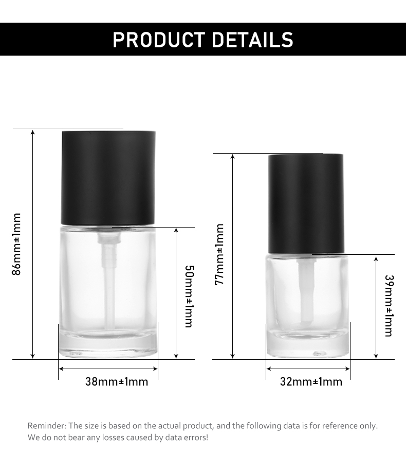 base de maquillaje líquida 30ml / 10ml Glass Bottle for Foundation – Customizable Colors