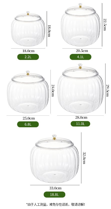Pumpkin-shaped airtight jar Pumpkin‑Shaped Airtight Jar 8011-8017