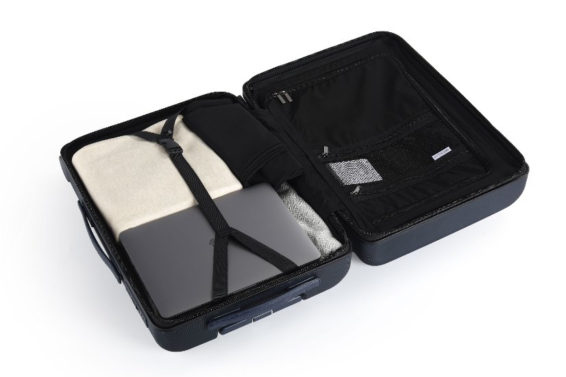 PC Material PC 922 Diagonal‑grain shell with black aluminum frame