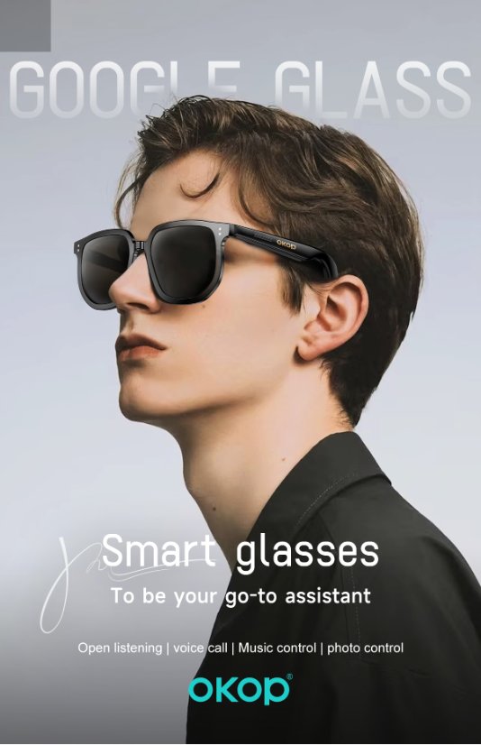 Smart glasses KP-Y104 Smart AI Bluetooth Sunglasses
