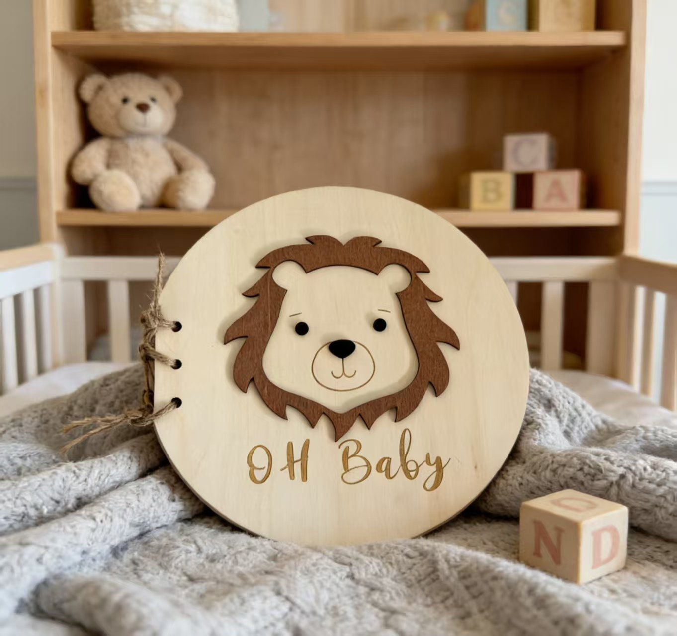 Infant Baptism Three-dimensional Cartoon Creative Gift Shower Guest Message Book