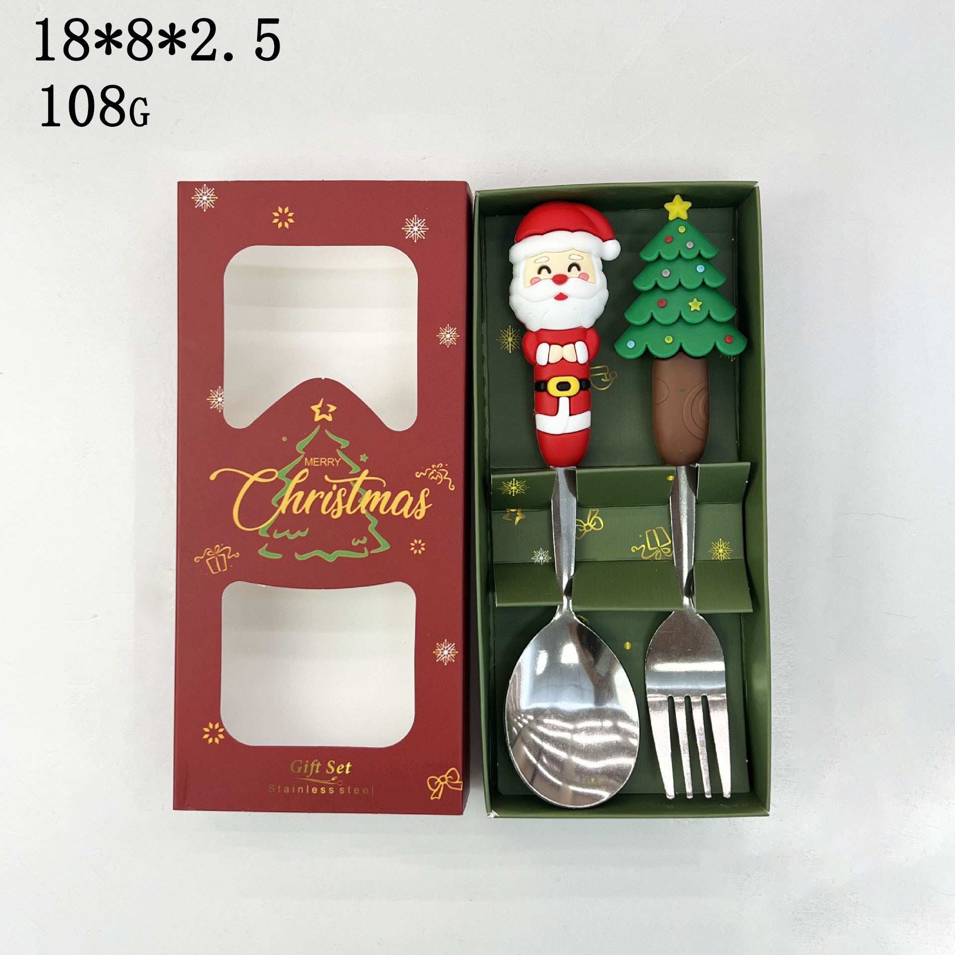 Christmas Tableware Stainless Steel Creative Christmas-Style Cutlery Gift Box Set