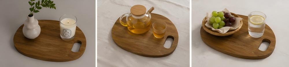 Flat Tray Natural Leaf Serving Tray | Custom Sizes Available