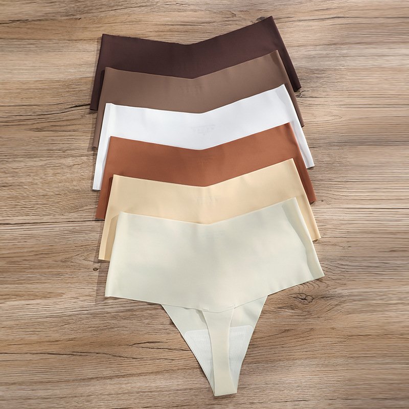 Seamless Panties Mid-Rise Seamless Fitness Briefs for Women