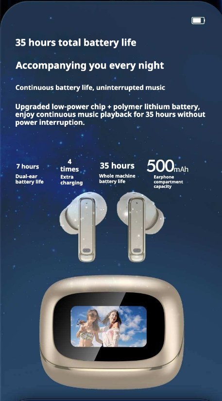 TWS Earbuds KP-719 Wireless Bluetooth AI-Translation Earbuds