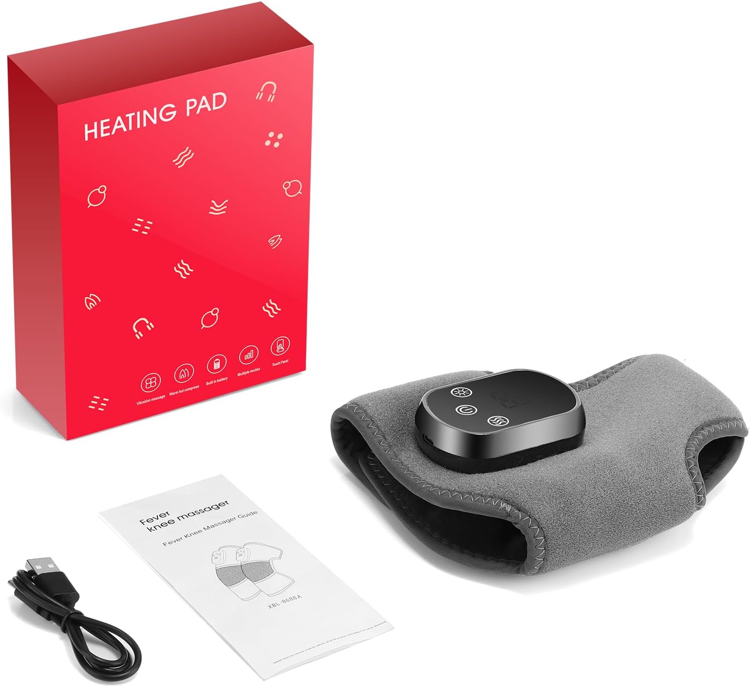 Foot Massager Foot & Ankle Massager with Heat Vibration,
