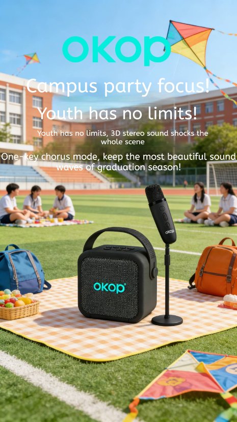 Karaoke Speaker System KP-K05 Wireless Bluetooth Microphone Speaker