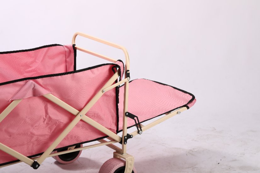 Outdoor utility wagon 15-inch Beige/White Rear Rack