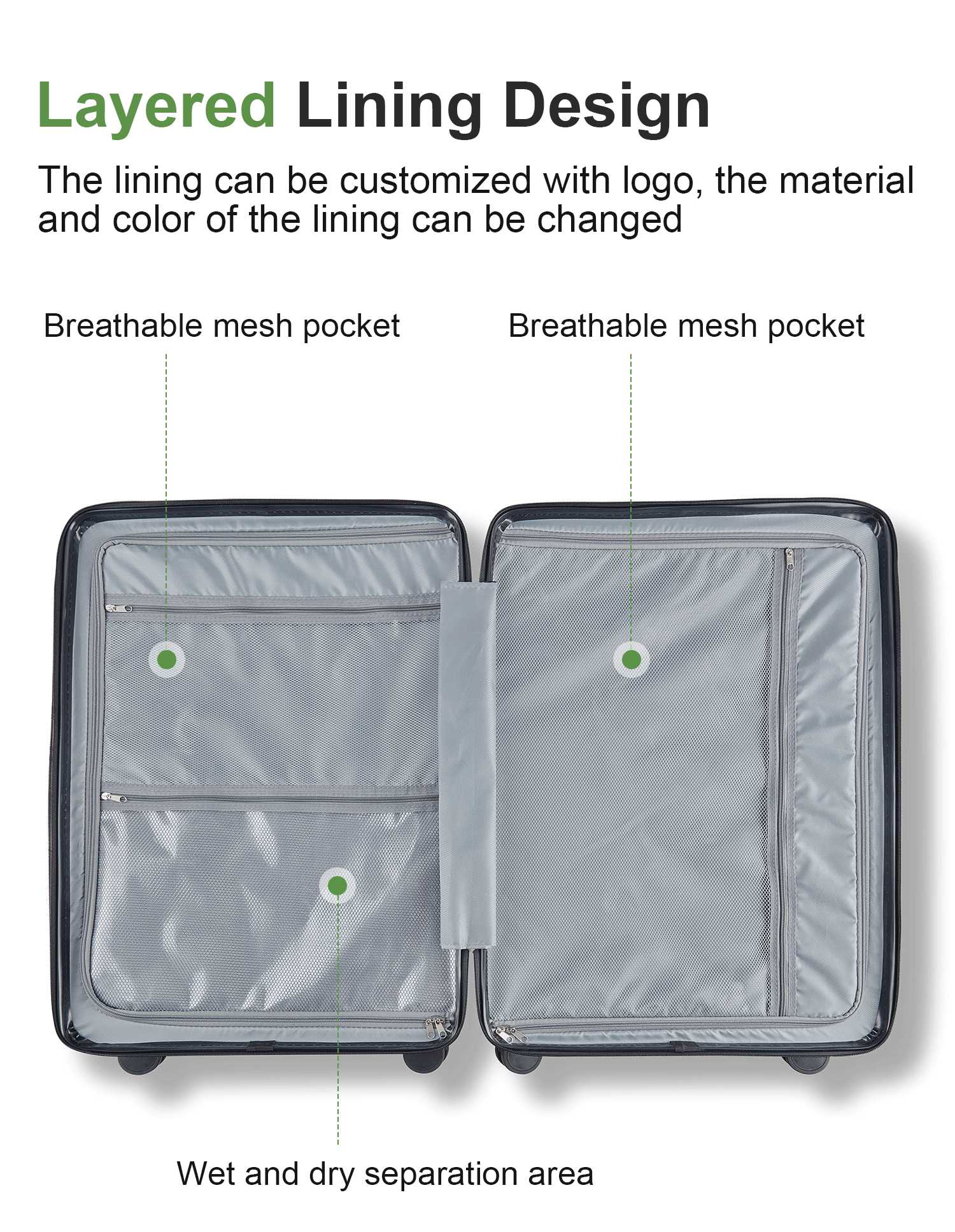 3 Piece Luggage Sets 6606