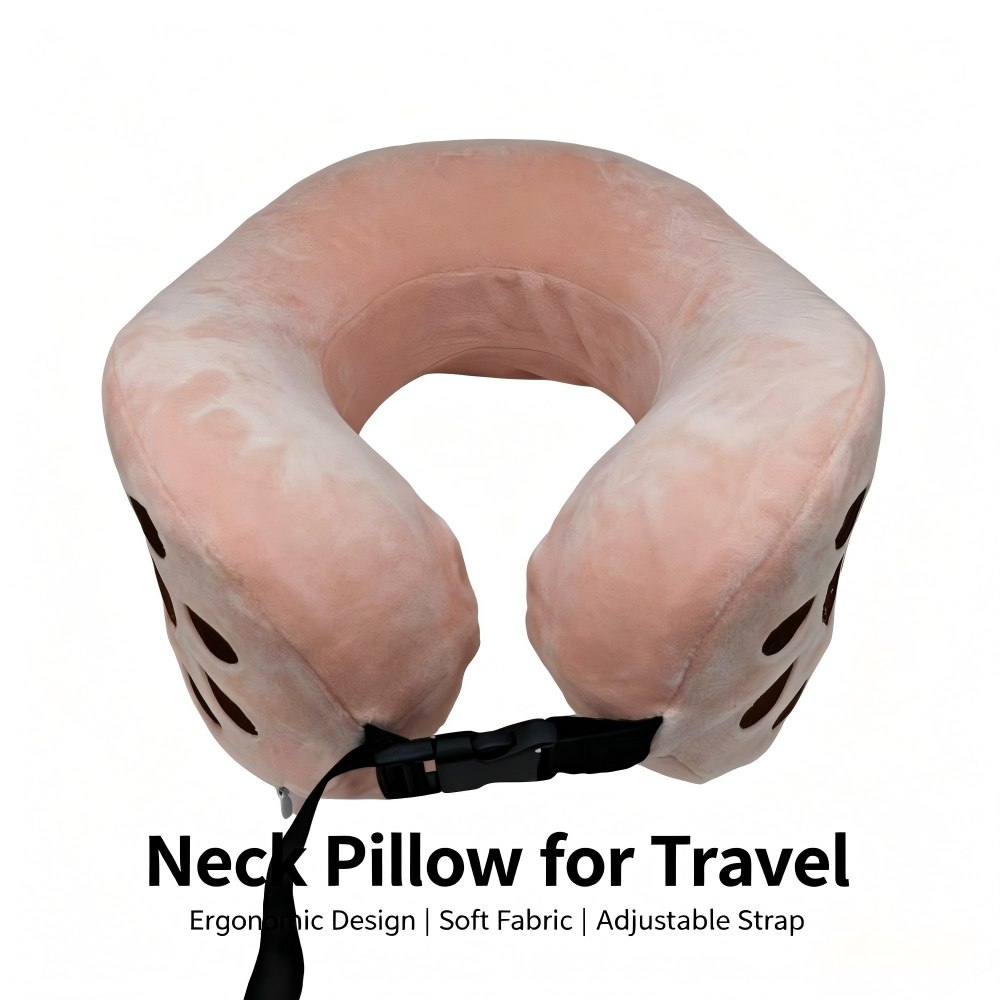 U-shaped pillow Memory Foam U-Shaped Pillow with Embroidered Animal Paw Print