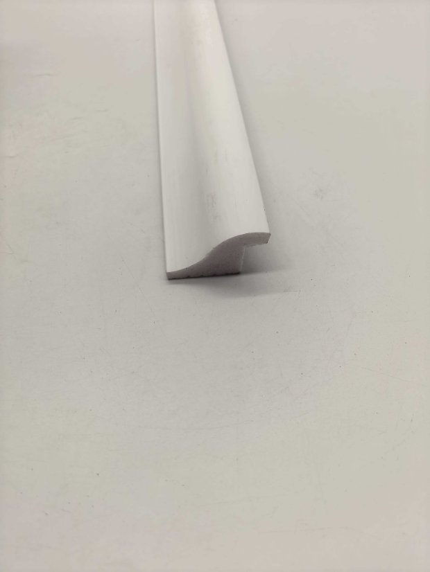 cornice PS Single Curve Simple Decorative Molding, White Concave-Convex Trim Line