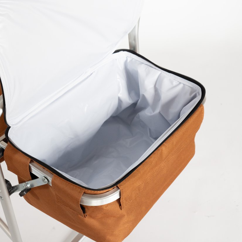 Beach Chair Flat - aluminum tube Director's Chair with a Tabletop,ice bag