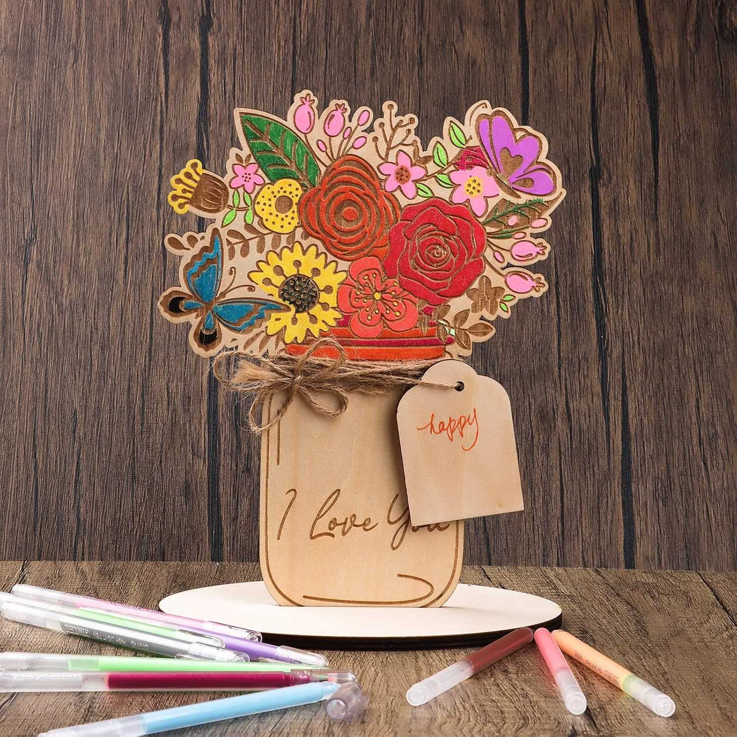 Holidays, gifts Mother's Day DIY Handmade Wooden Disc