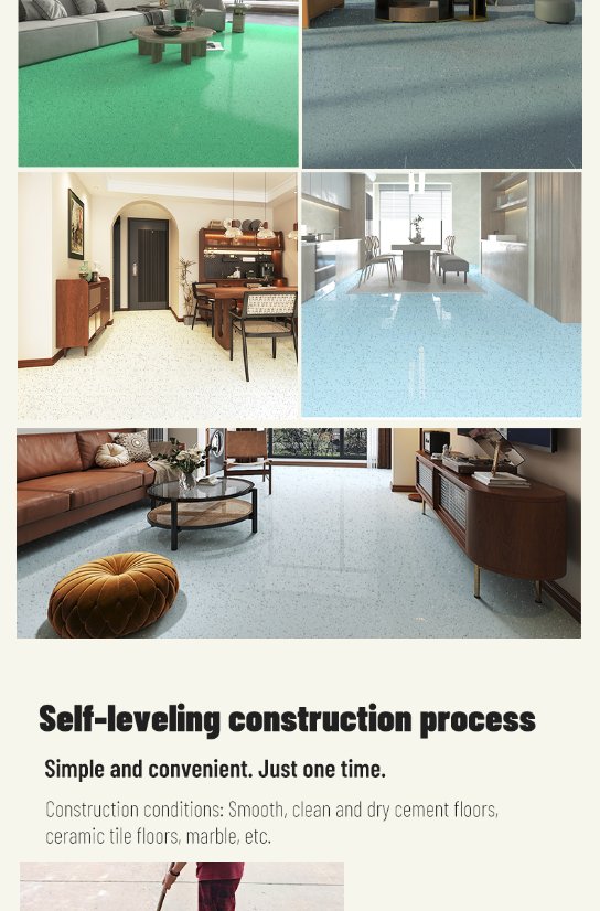 Solvent-free coatings Epoxy Colored-Sand Self-Leveling Flooring