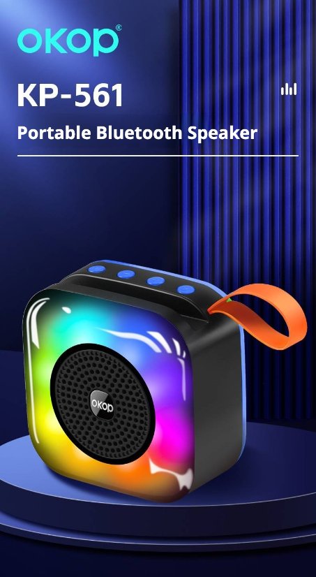 Portable Outdoor Bluetooth Speaker KP-561 Wireless Bluetooth Speaker
