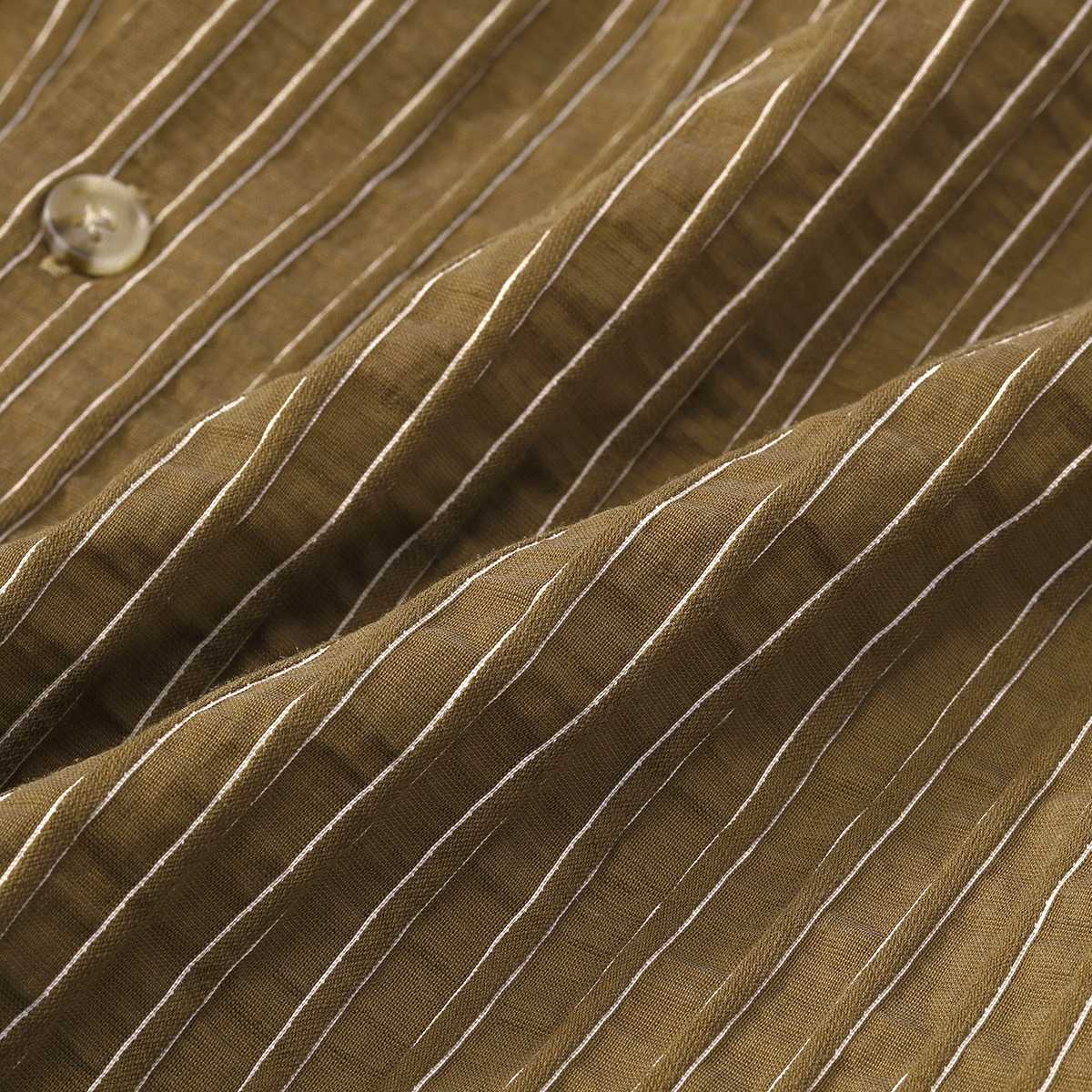 Casual Shirt Lyocell Slub Stripe Shirt