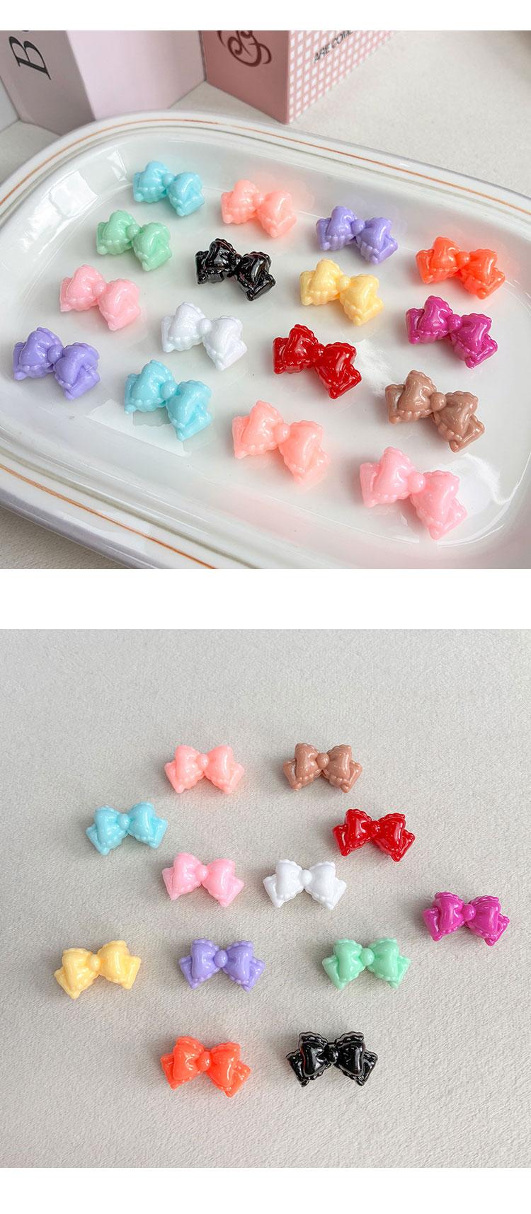 Plastic beads Plastic bow beads-683