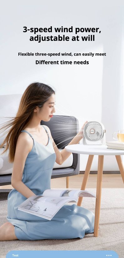 Fan KP-F05 Portable desktop fan