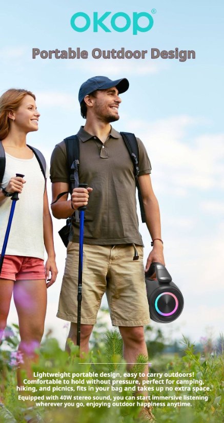 Portable Outdoor Bluetooth Speaker KP-819 Wireless Bluetooth Speaker